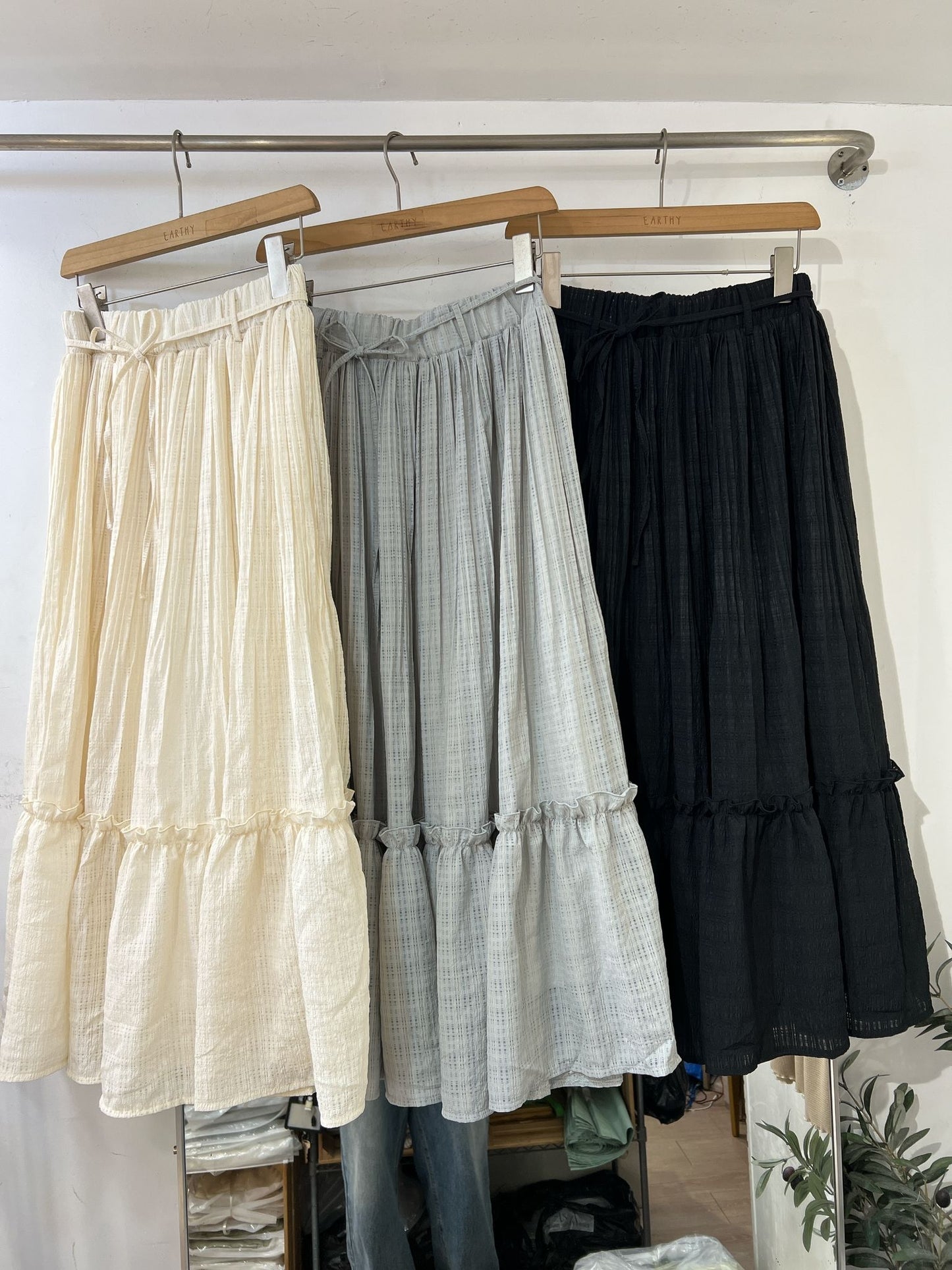 熱賣🔥 暗格Ruffle半身裙配幼腰帶|3 color