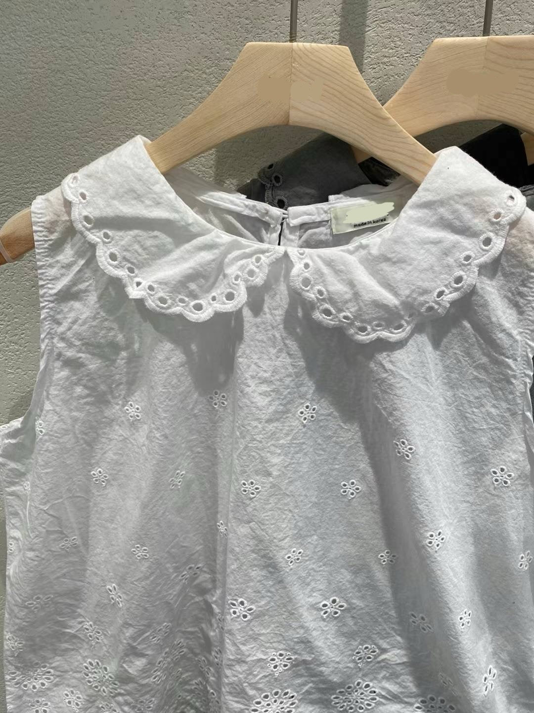 通花娃娃領背心TOP|2色入