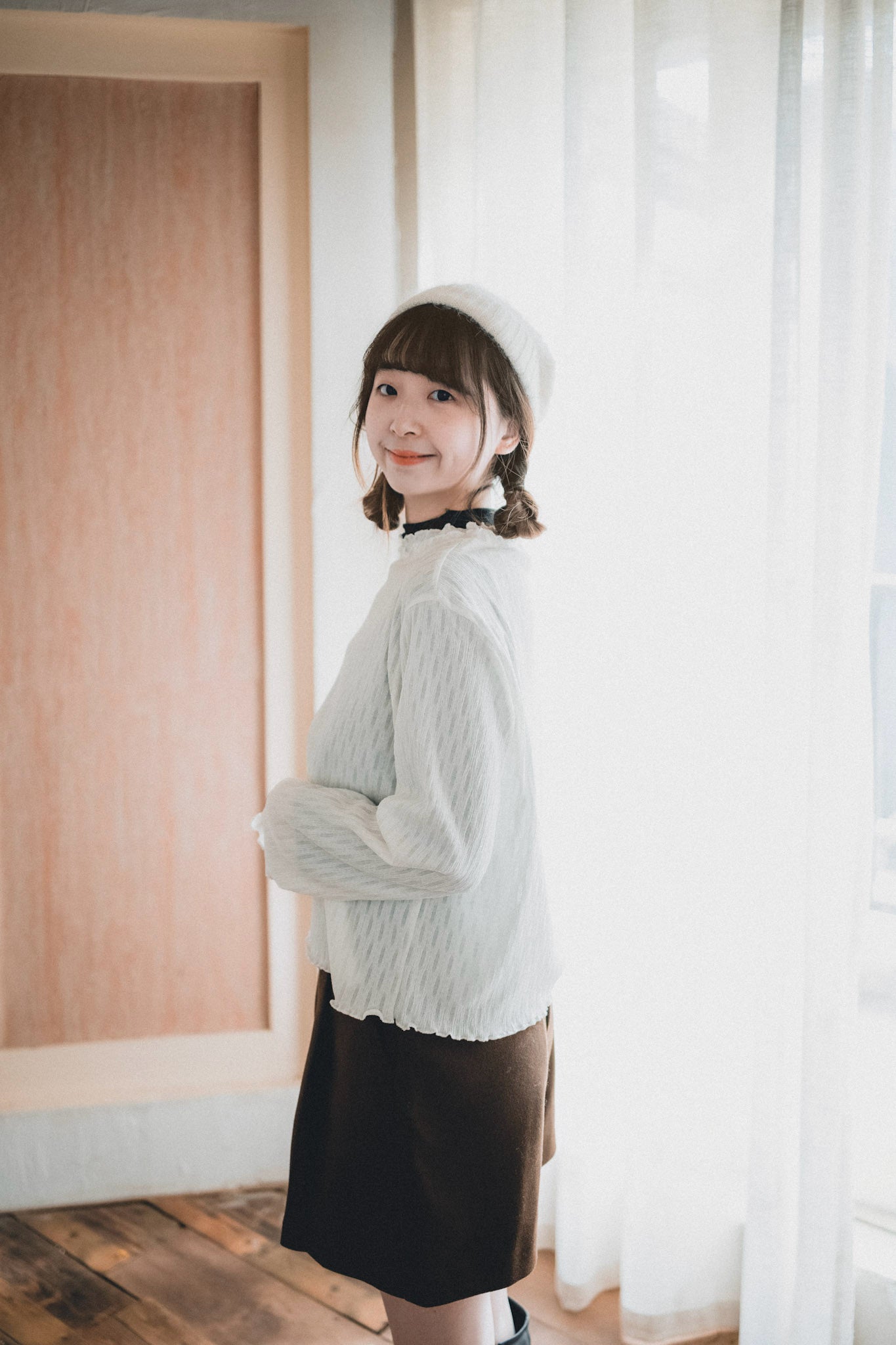 Double波浪暗紋top|3色入