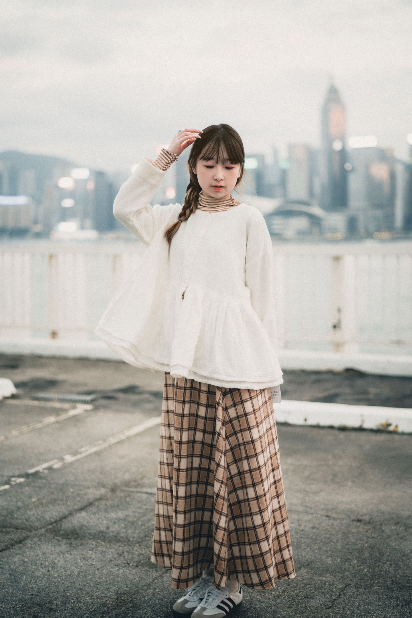 小企領條紋滾邊打底|5色入