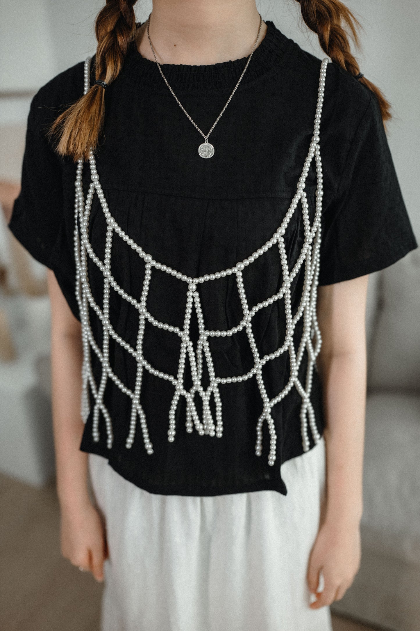 慵懶感Ruffle領豎紋寬鬆襯衫TOP|3色入