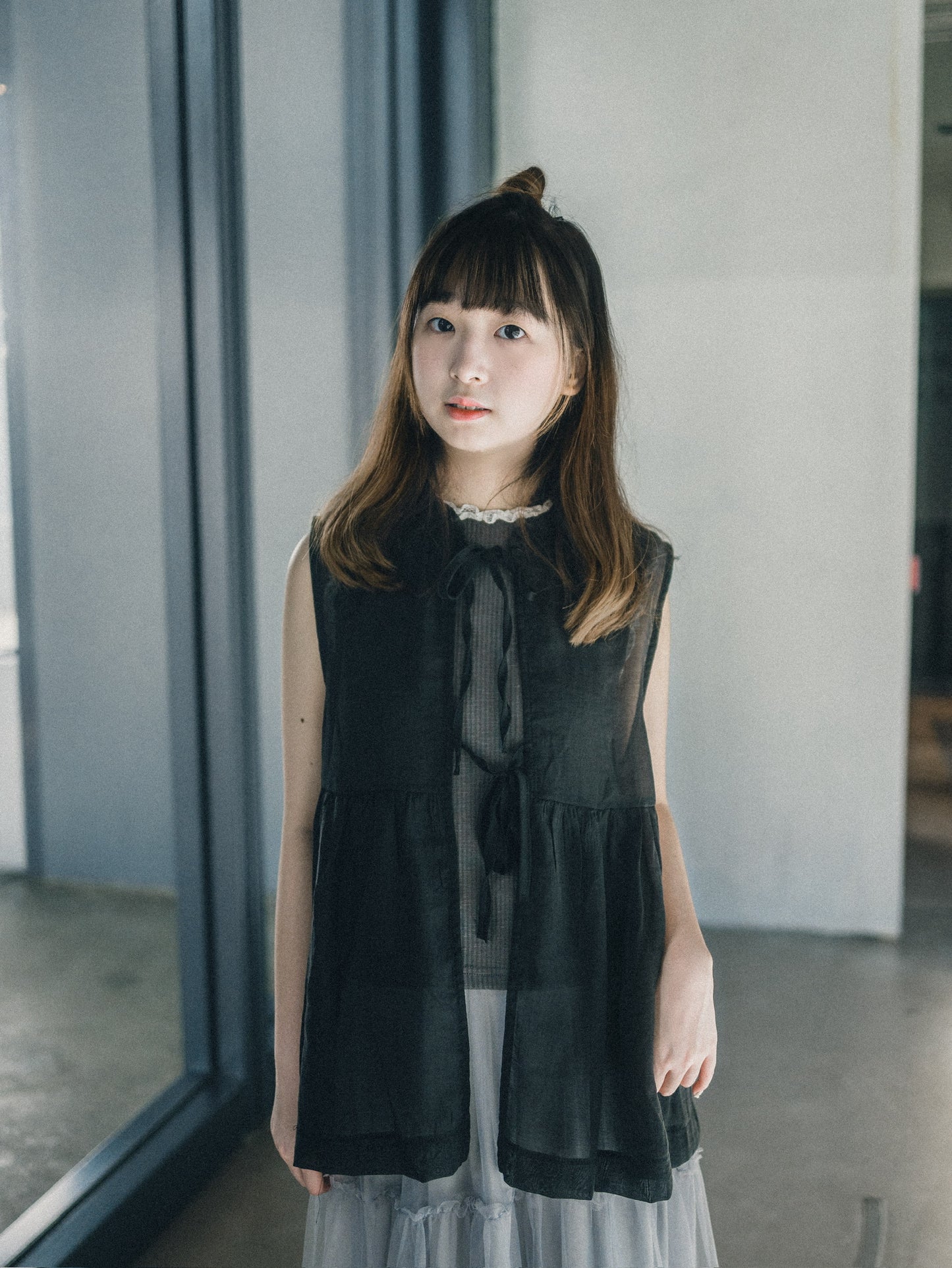 Ruffle領透透綁帶背心|4 colors