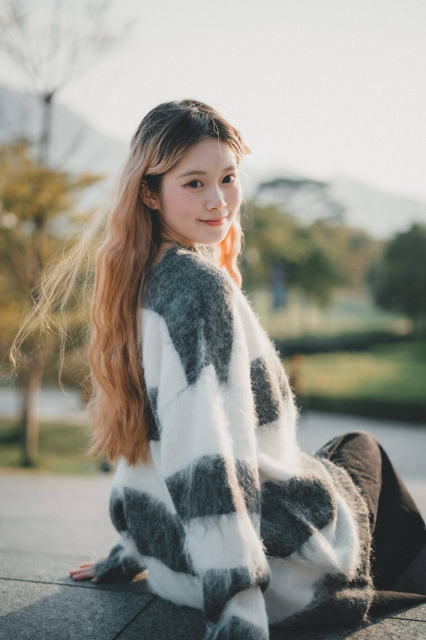 50%羊毛🐏 拼色間條圓領上衣|4色入