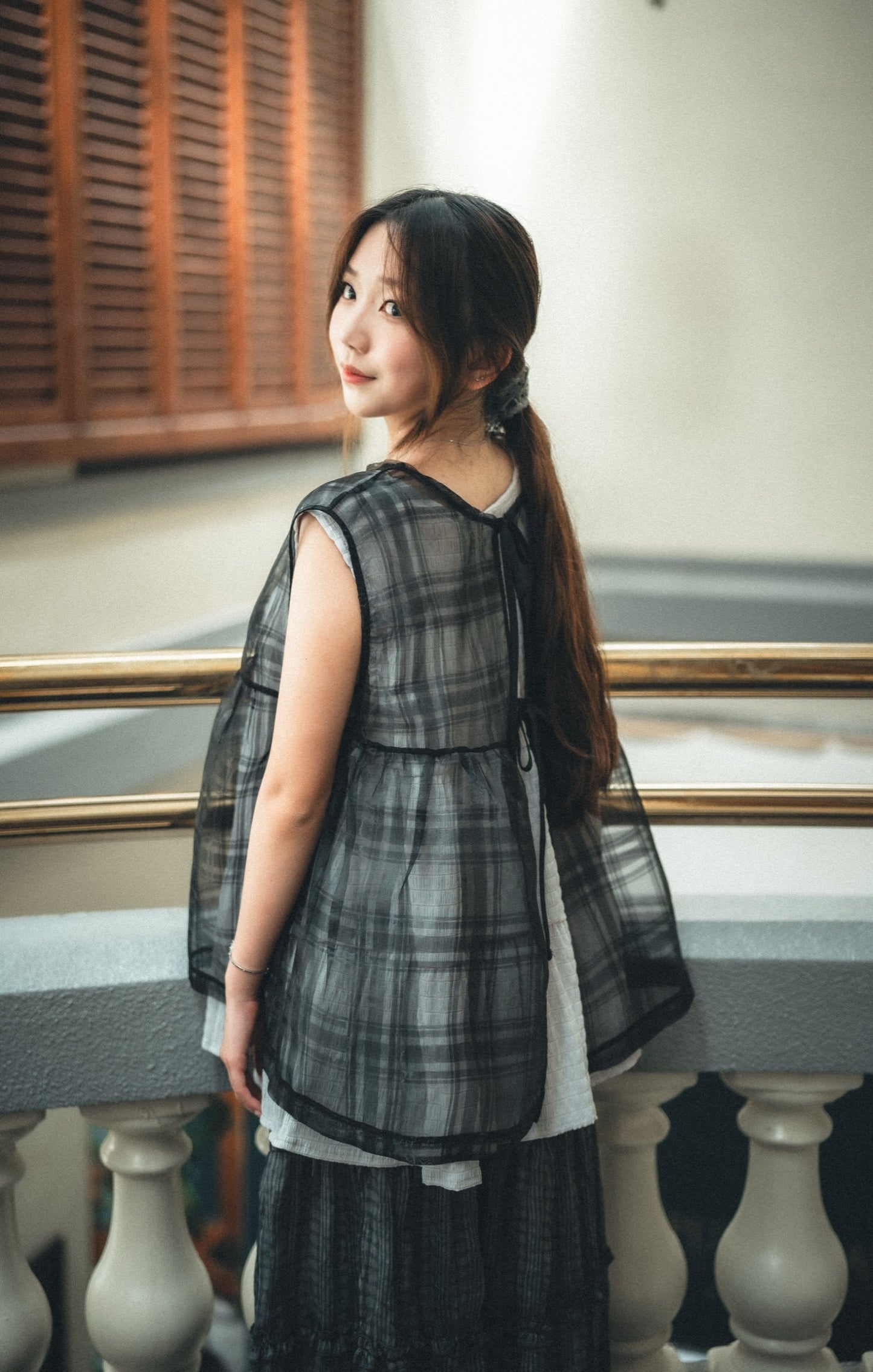 最百搭!2ways暗紋蛋糕娃娃Top|3色入