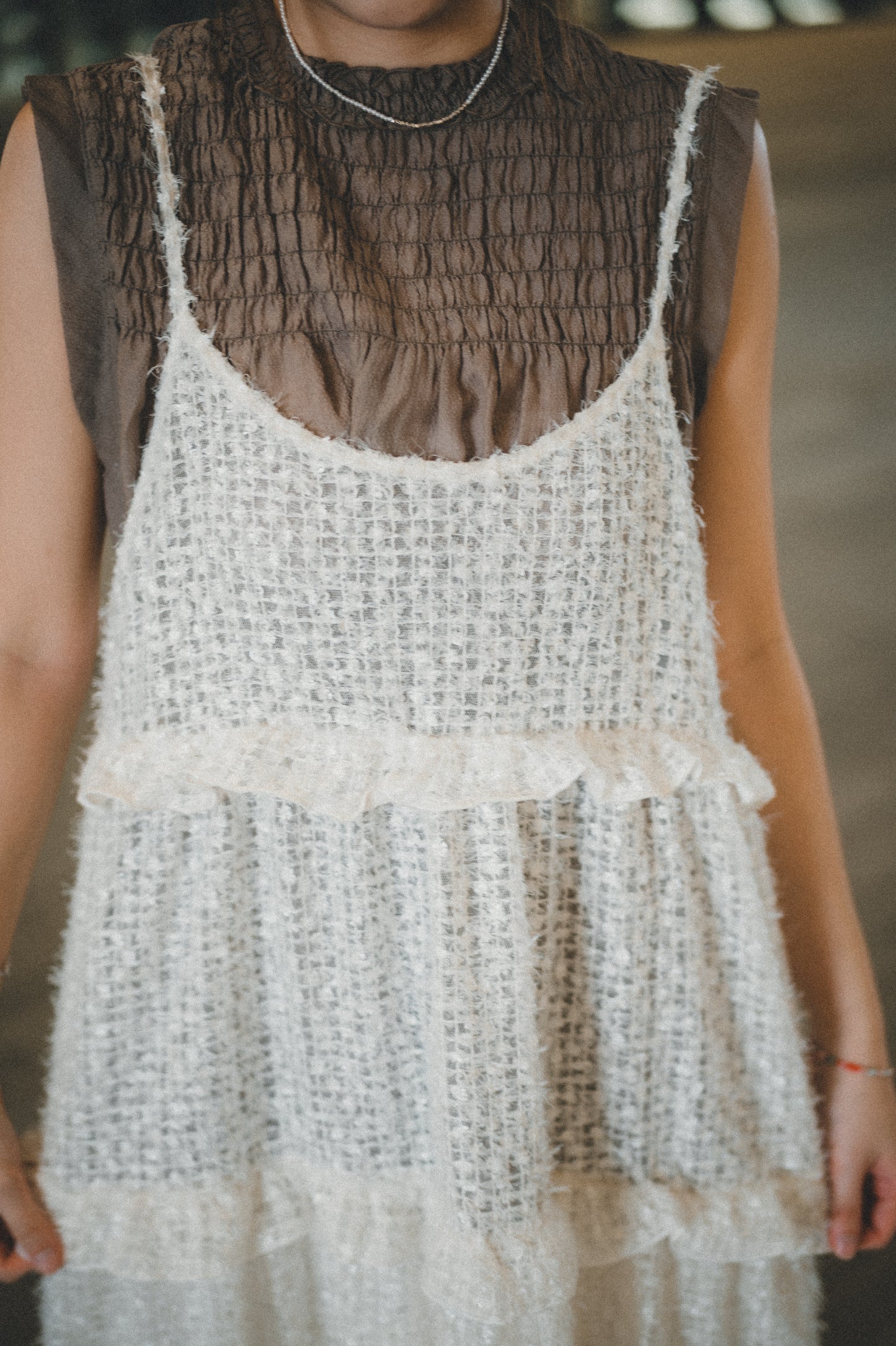 毛毛粒☁️ Ruffle Layer連身裙|3色入