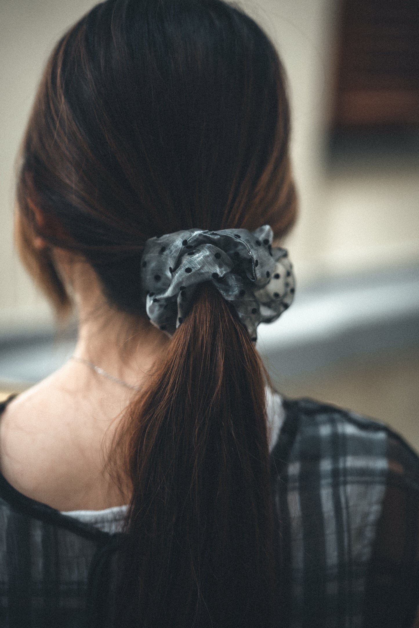 歐根紗波點 · 大腸髮圈|5色入