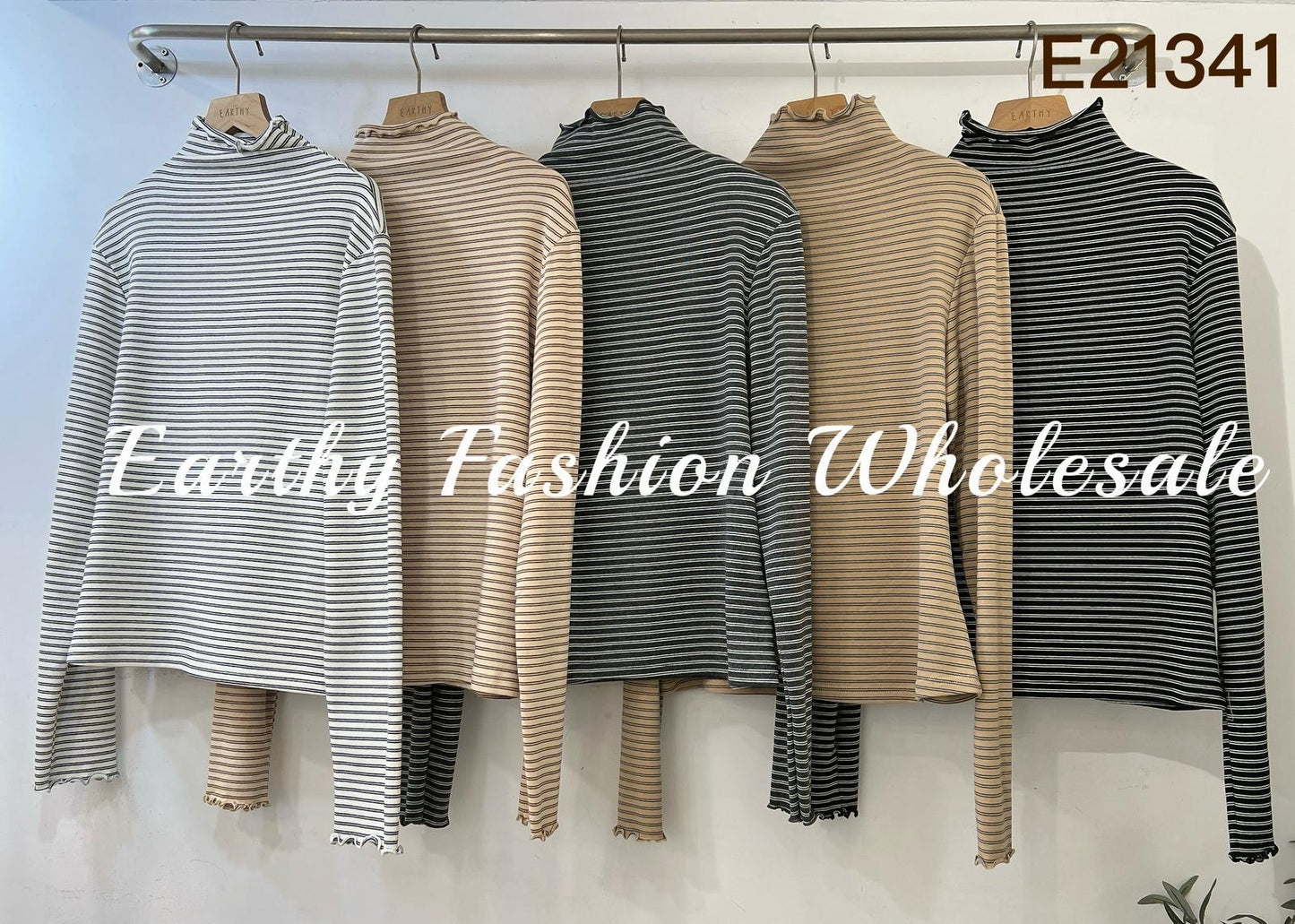 小企領條紋滾邊打底|5色入