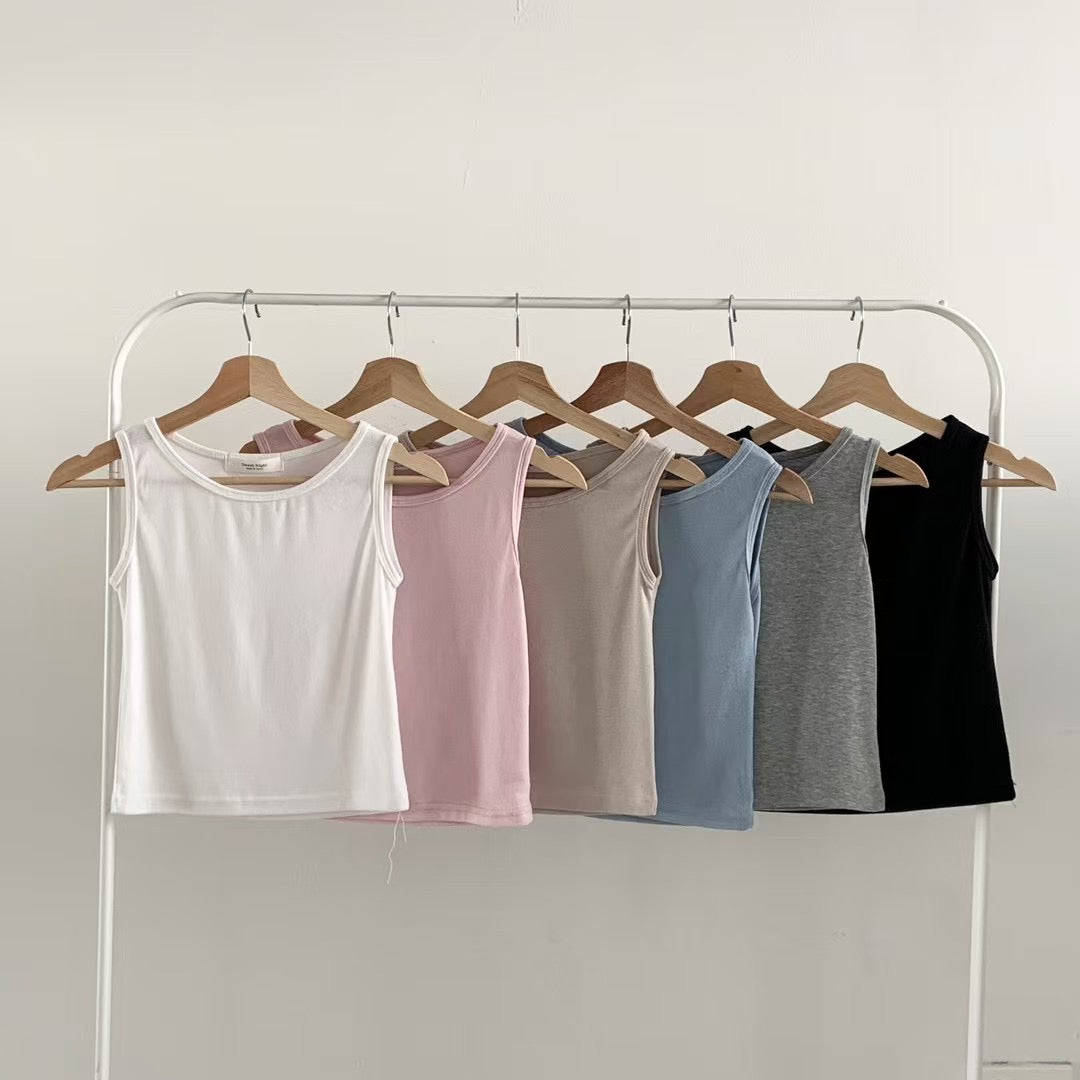 抵着の選✨ 韓國純色棉質背心|6色入