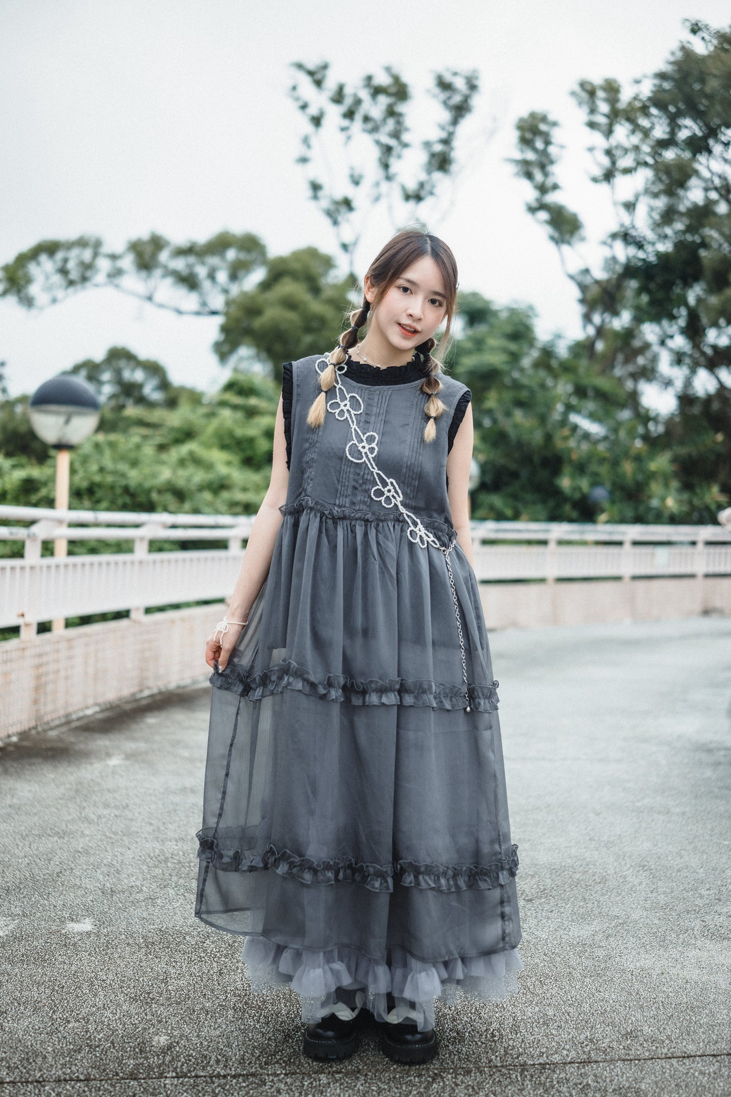 美哭︎︎ ⟡ 2-way Ruffle紗紗OPS|4色入