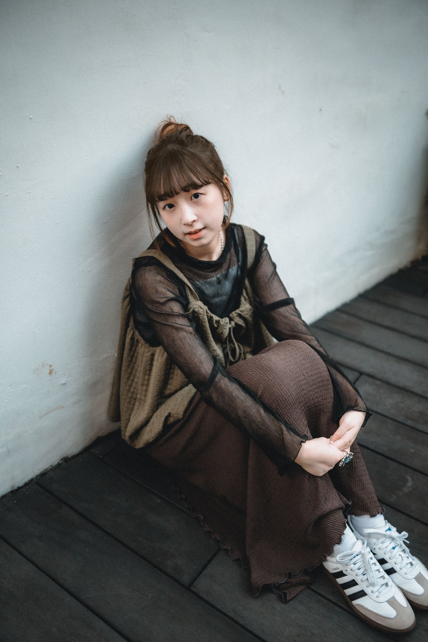 多穿法!泡泡格綁帶背心外搭|4色入