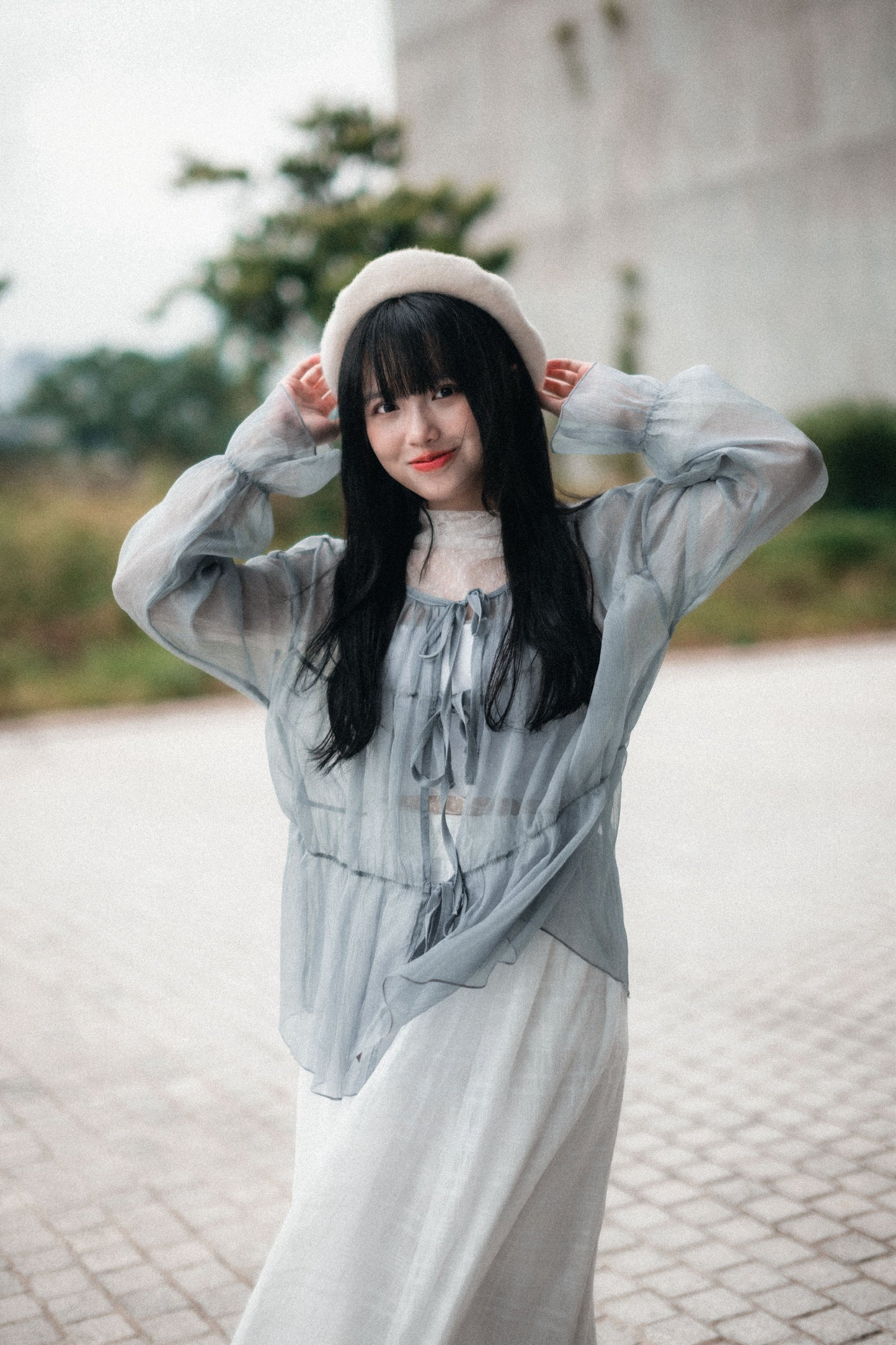 Comeback!! 超美💖透透紗紗綁帶外搭|4色入e