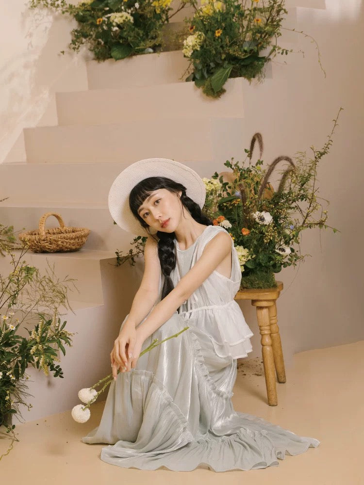 細絲光澤荷葉蛋糕造型OPS|2色入