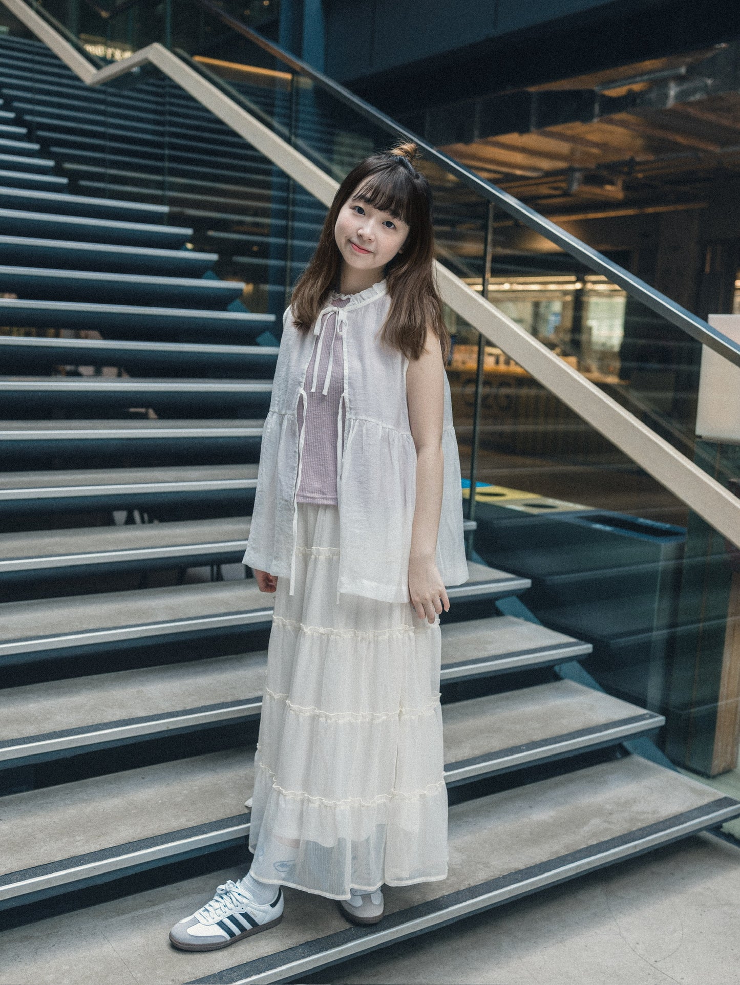 Ruffle領透透綁帶背心|4 colors