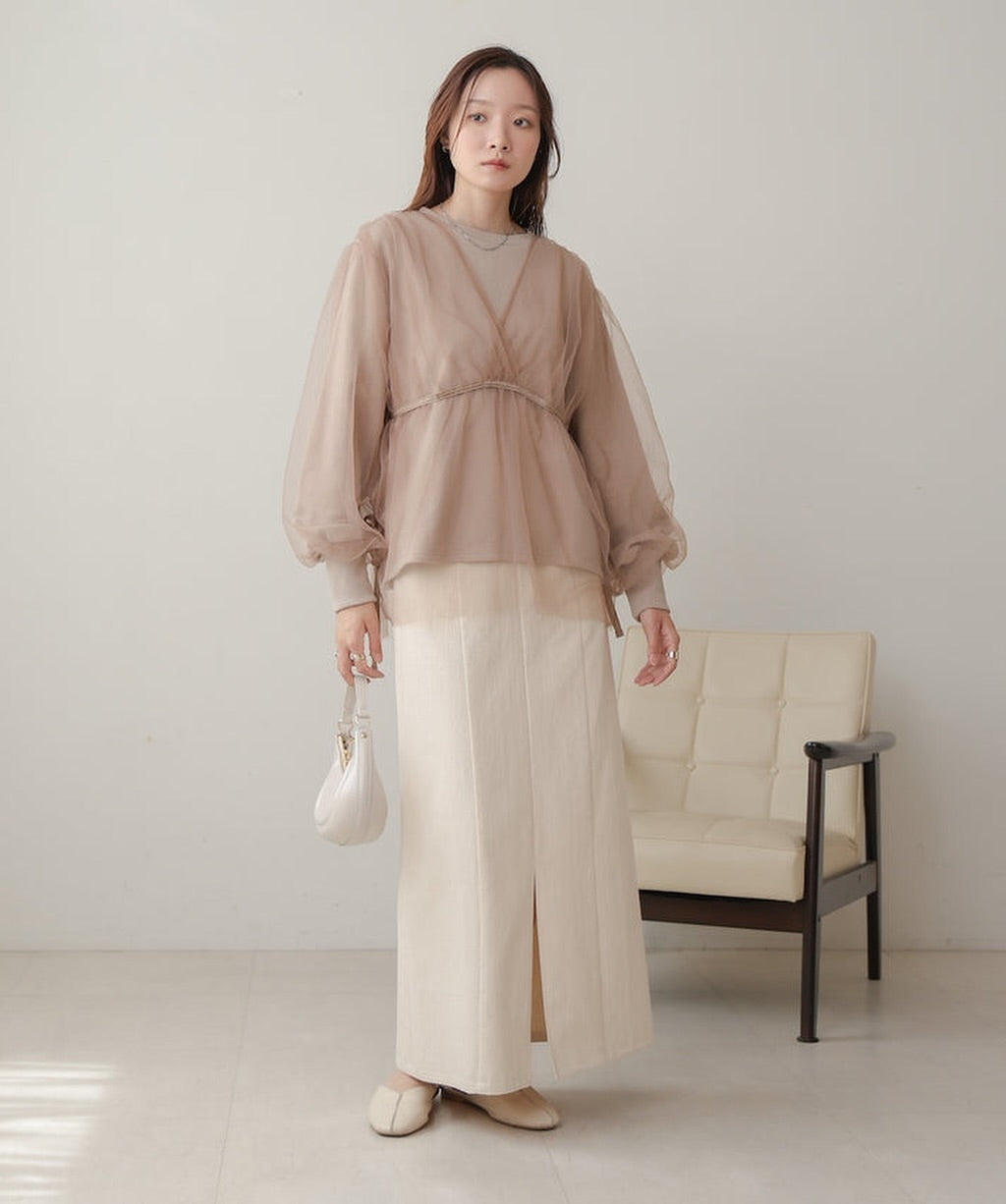 熱賣!疊層薄紗長袖TOP|3色入