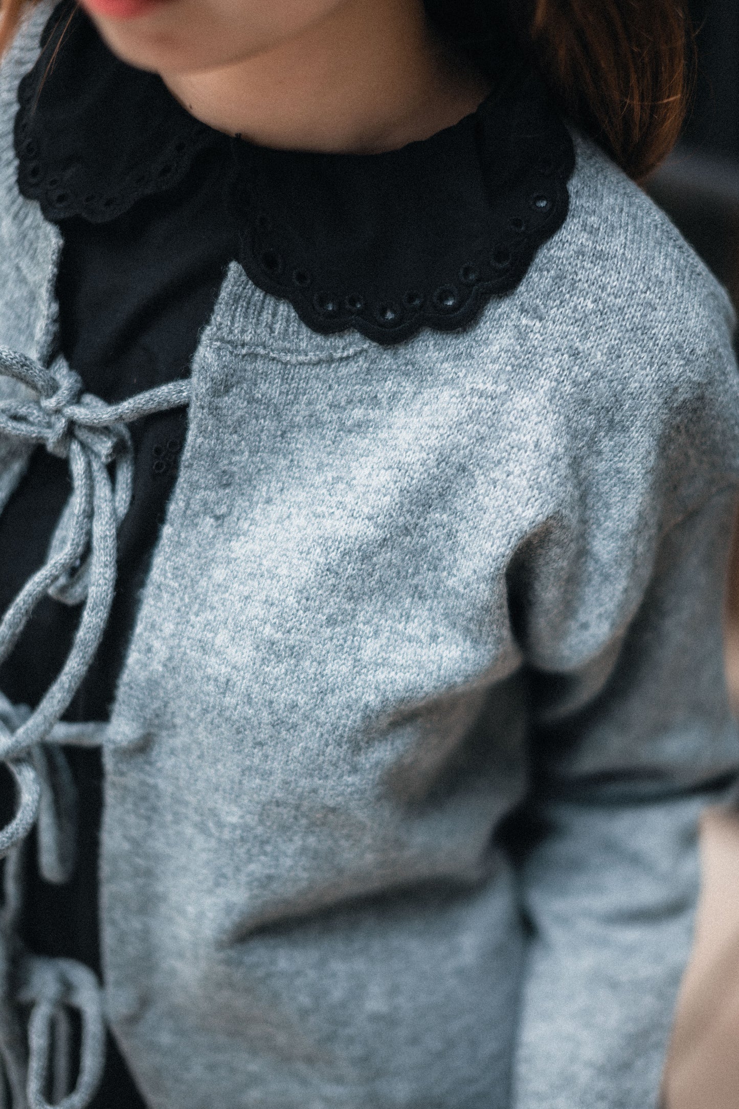 2ways綁帶寬鬆針織毛衣|2色入