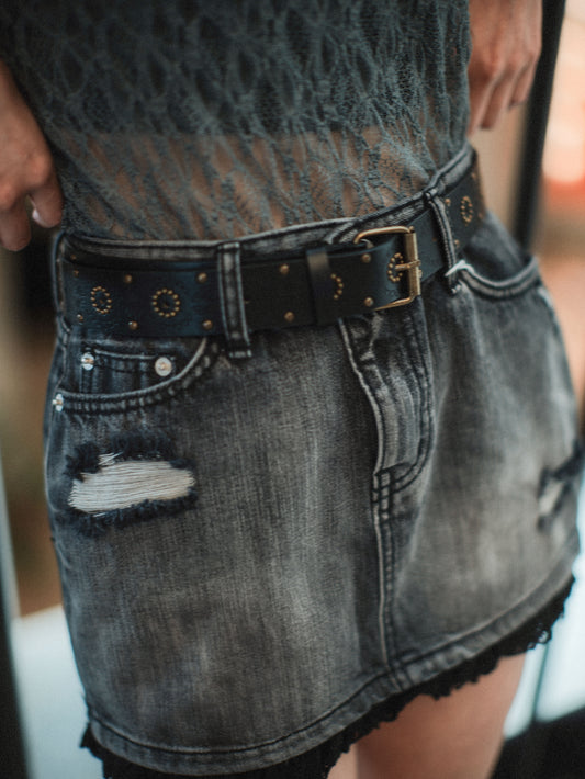 日韓系適用!柳釘鈎花皮帶|1色入