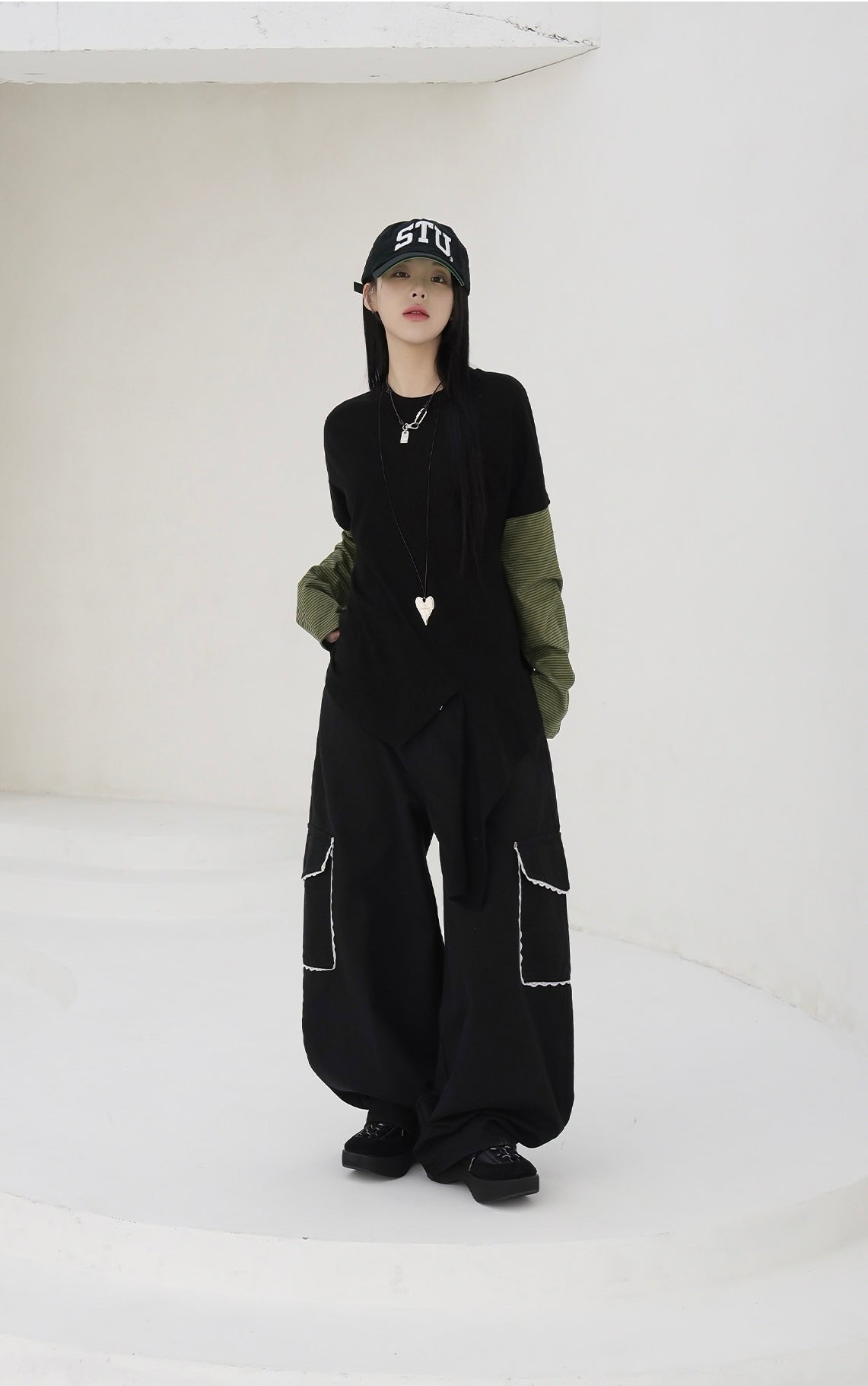 Lace Pocket 氣球褲|3色入