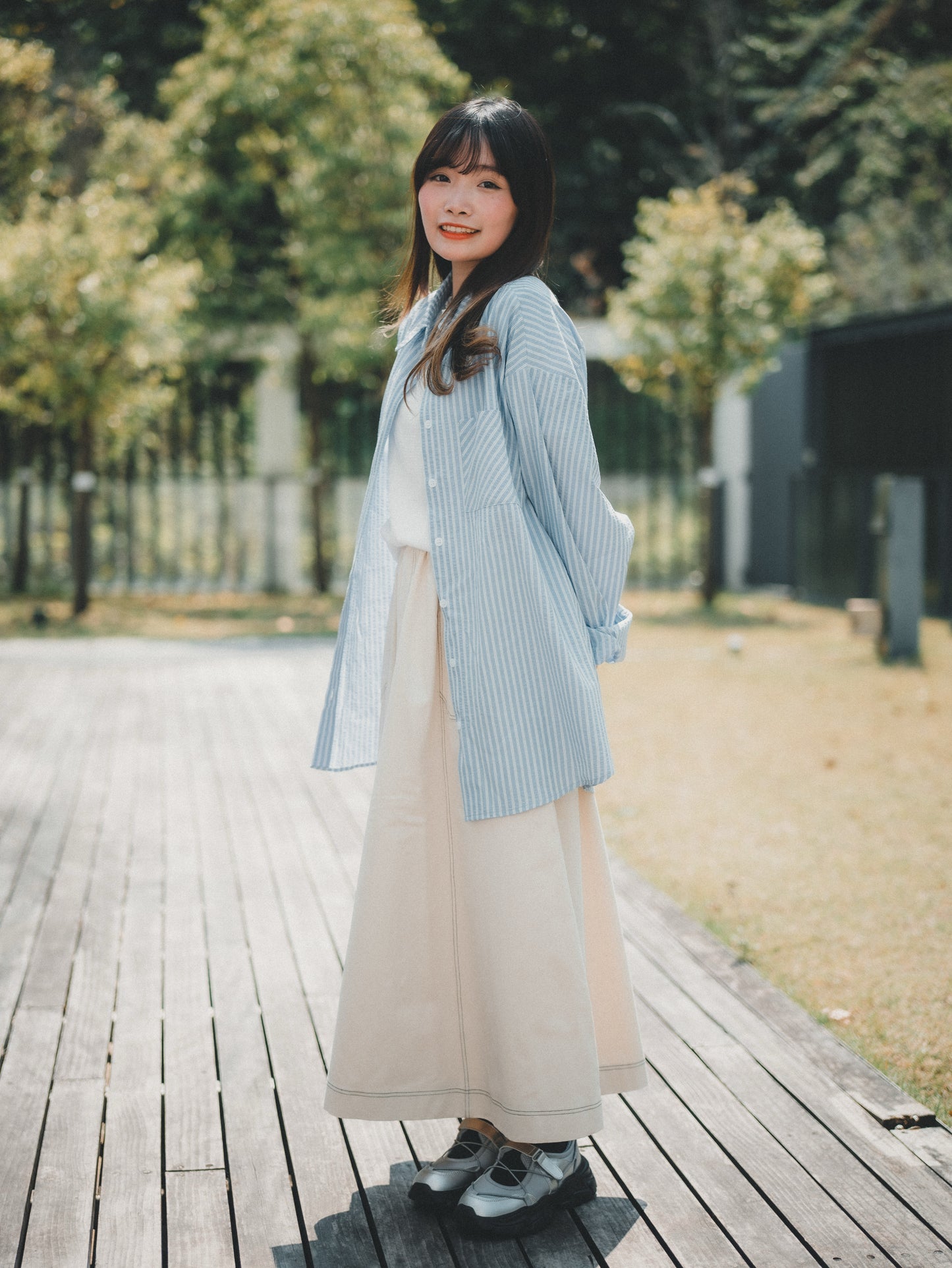 上班!直條紋襯衫|2色入