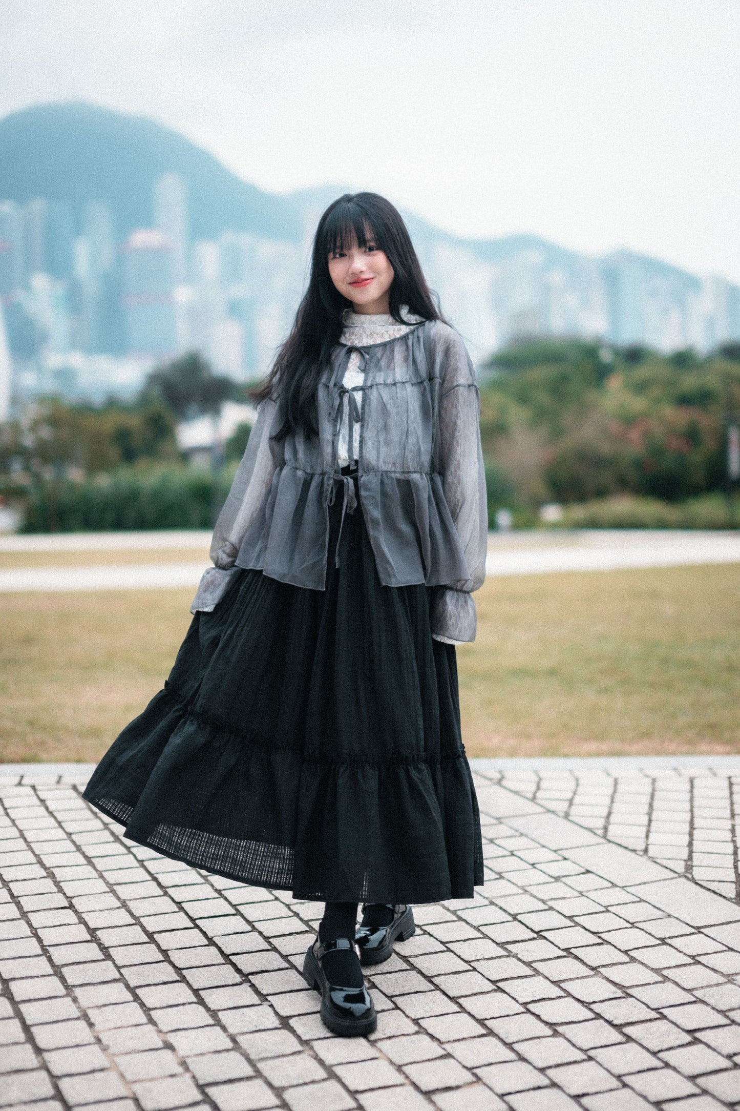 Comeback!! 超美💖透透紗紗綁帶外搭|4色入e