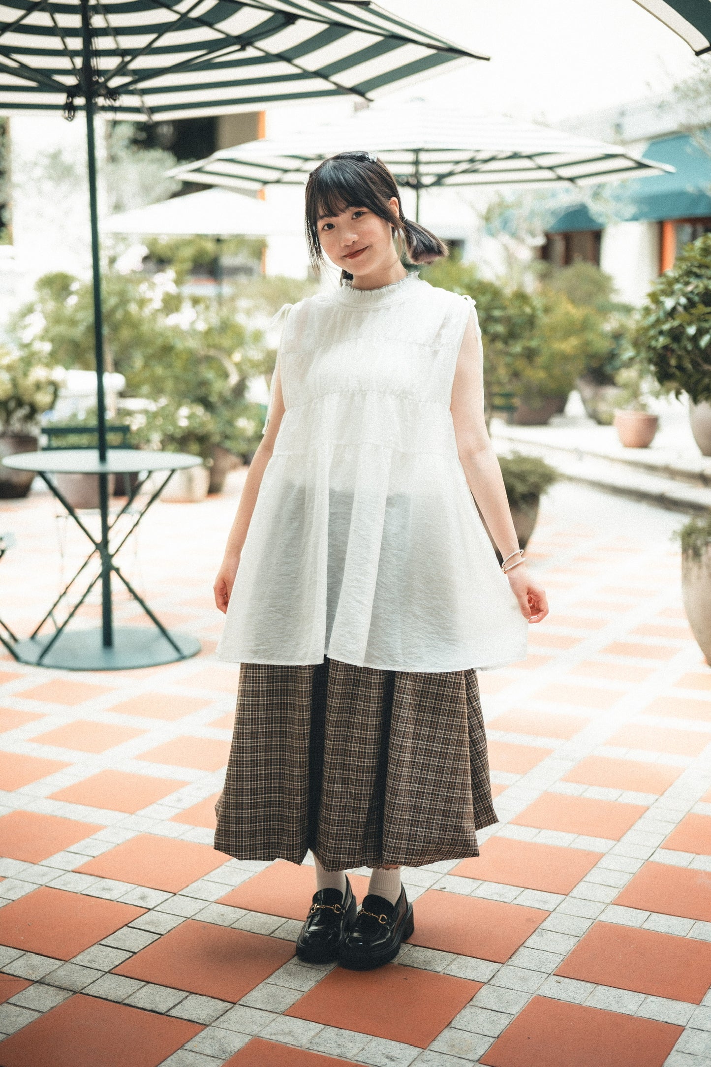 抽繩皺摺娃娃背心|4色入