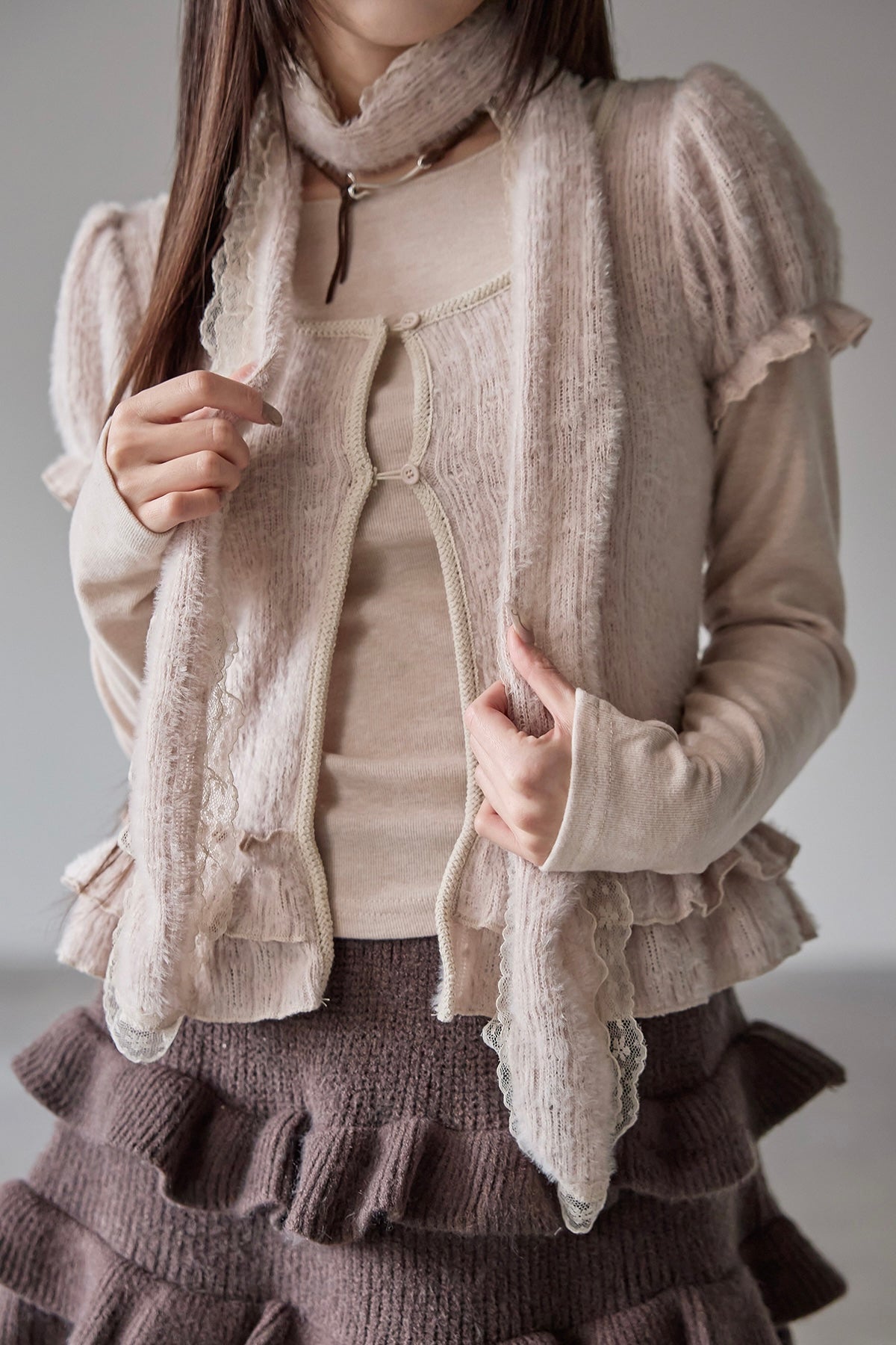 Ballet Lace Scarf 3-item set|3色入