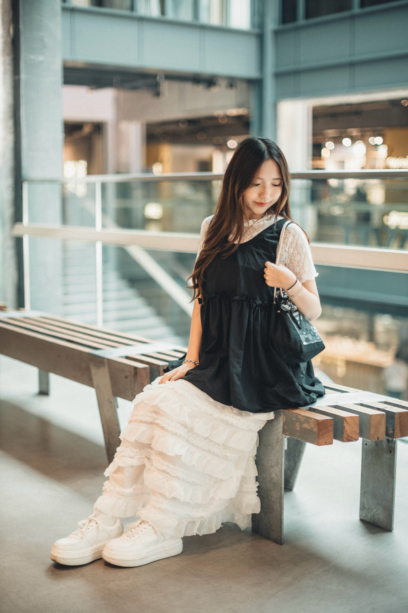 店主自留!輕盈🪽荷葉ruffle半身裙|2色入