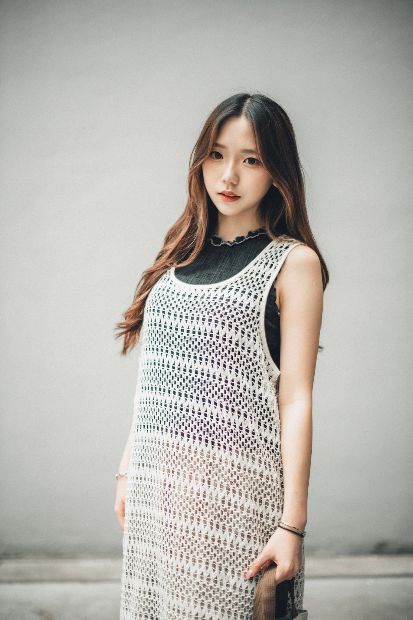 波希米亞▫️鈎織網格流蘇外搭layer|1色入