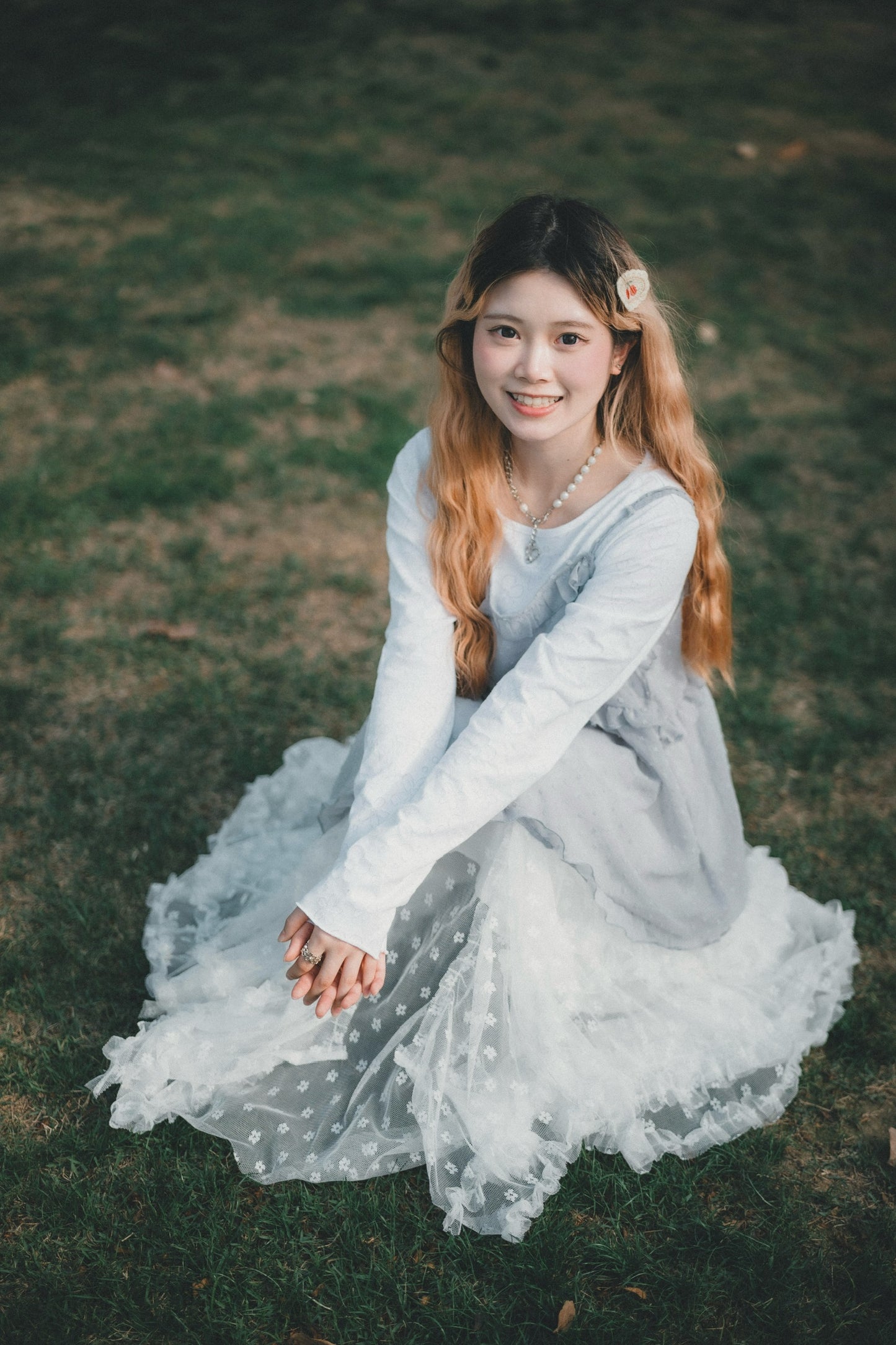 粒粒花 • 不規則紗紗裙|2色入