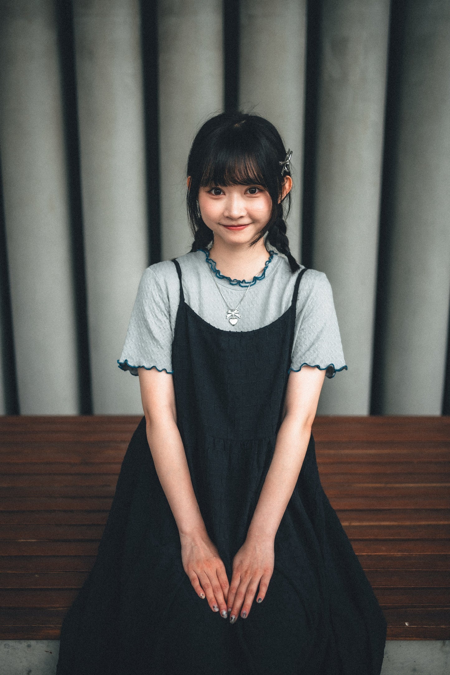 扭紋撞色RUFFLE TOP|4色入