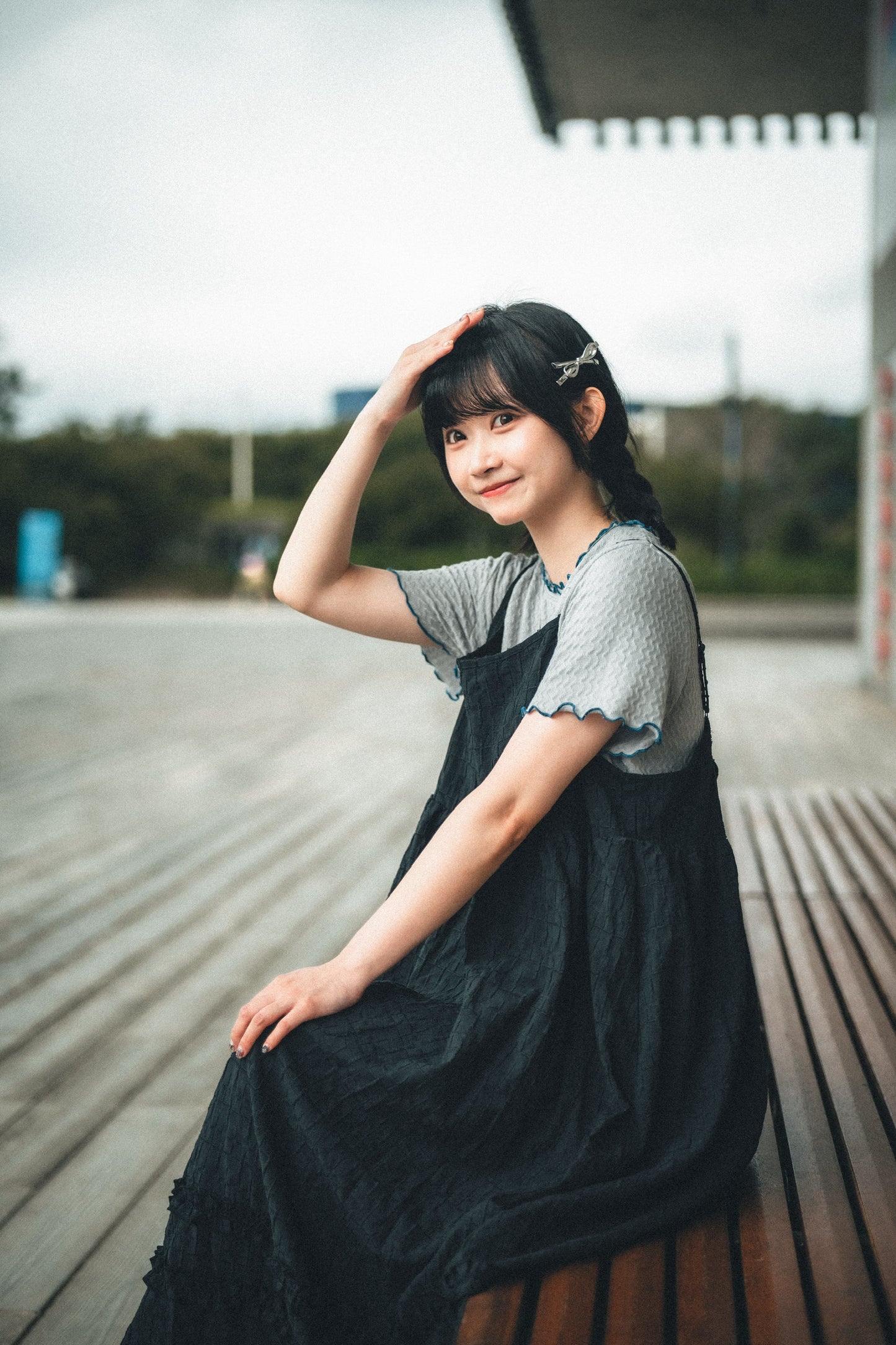 扭紋撞色RUFFLE TOP|4色入