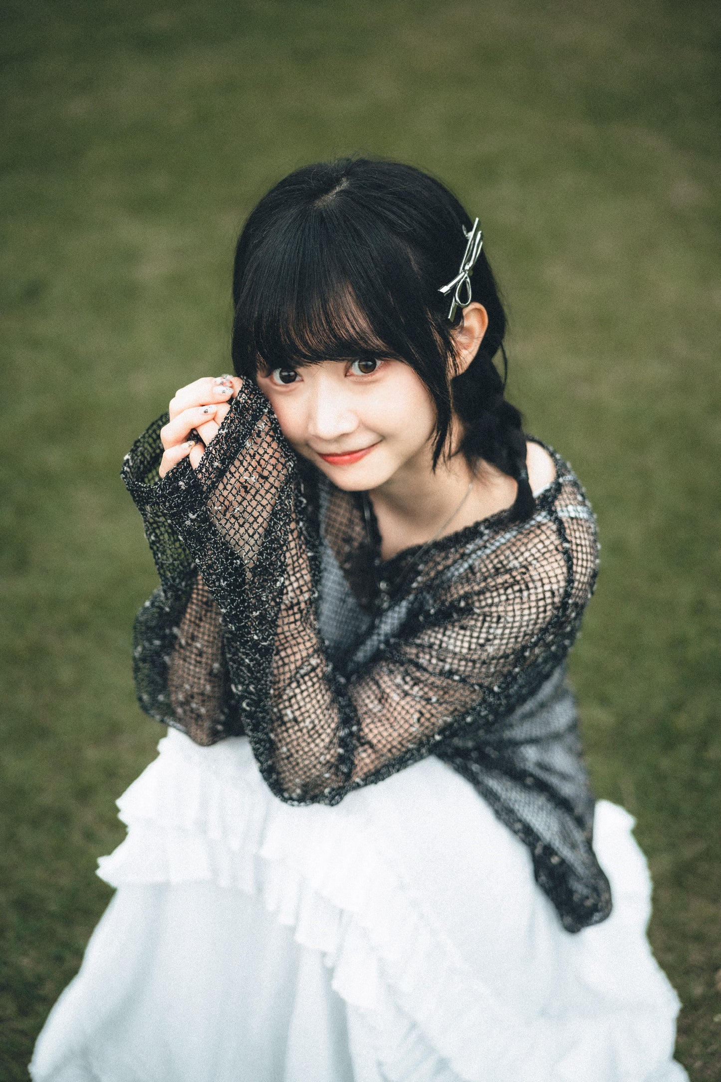 KR線粒點鏤空網格TEE|3色入