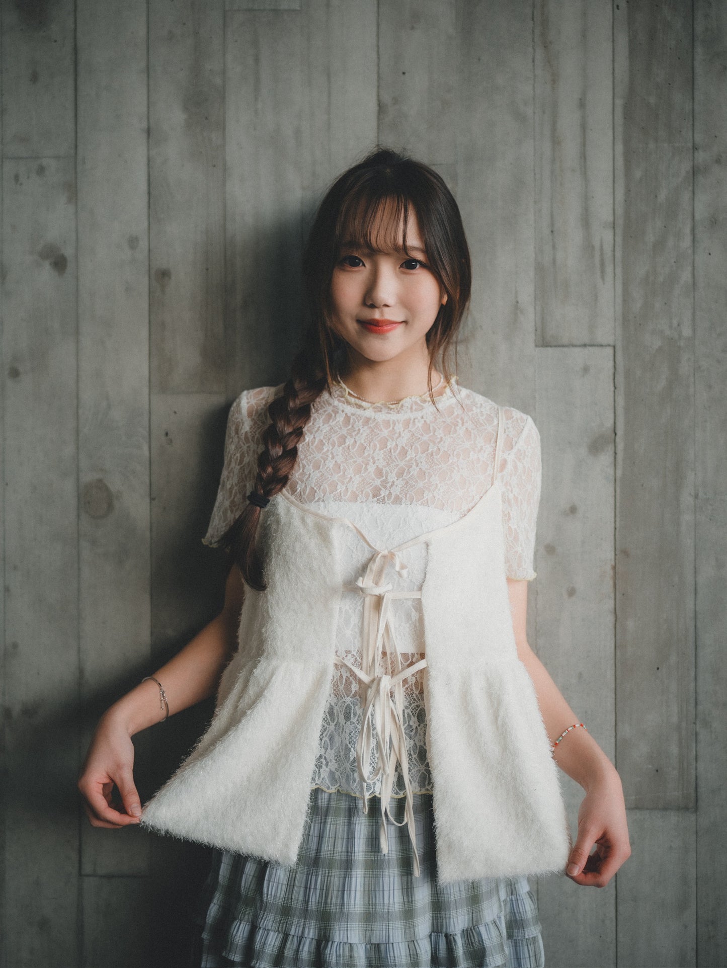 Bling Bling毛毛蝴蝶結綁帶背心|6色入