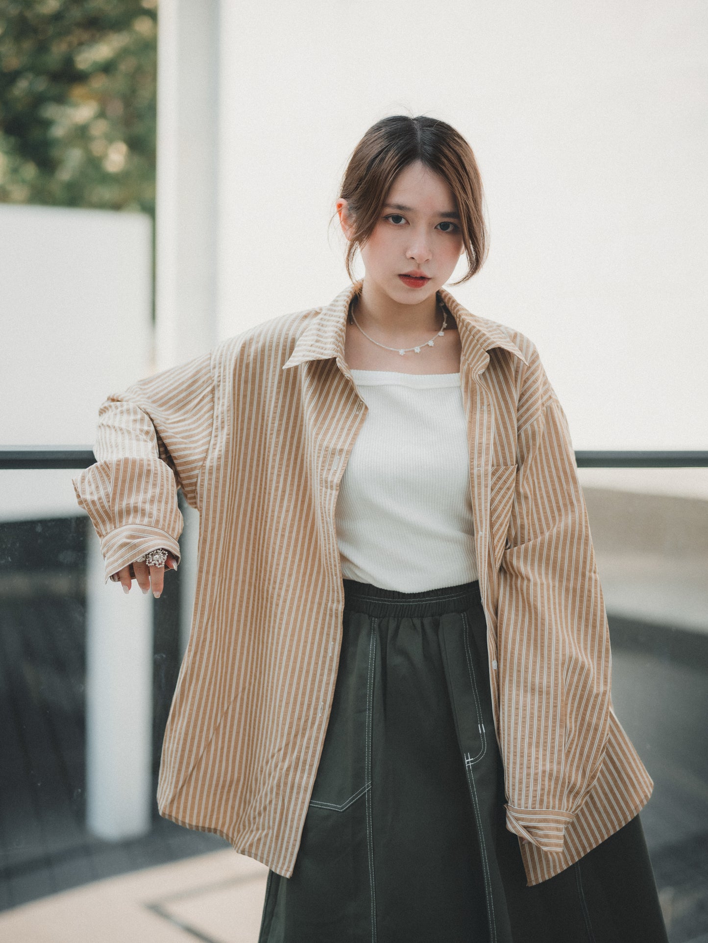 上班!直條紋襯衫|2色入