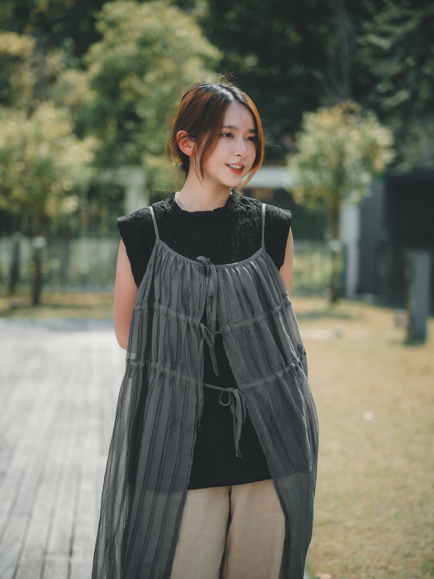 舒服☁️ 皺皺RUFFLE領背心|4色入