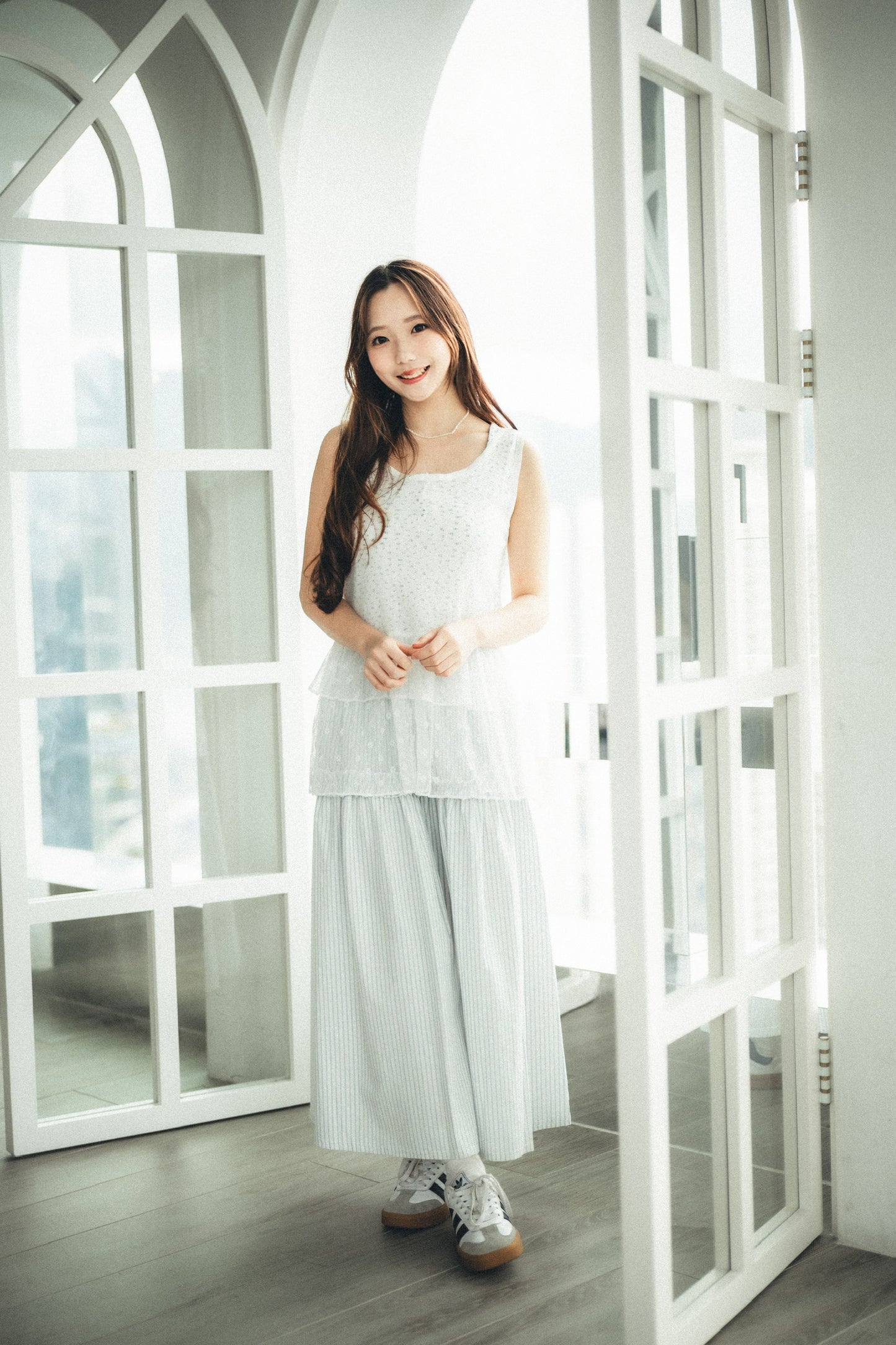 恤衫feel▫️小ruffle條子sk|2色入