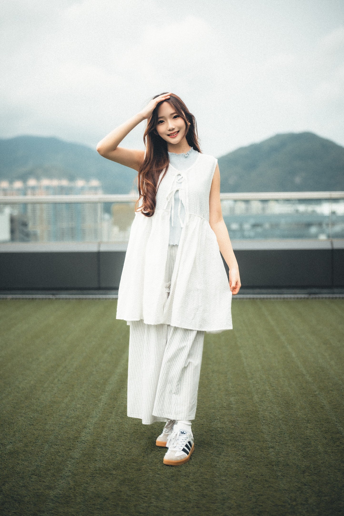 恤衫feel▫️小ruffle條子sk|2色入