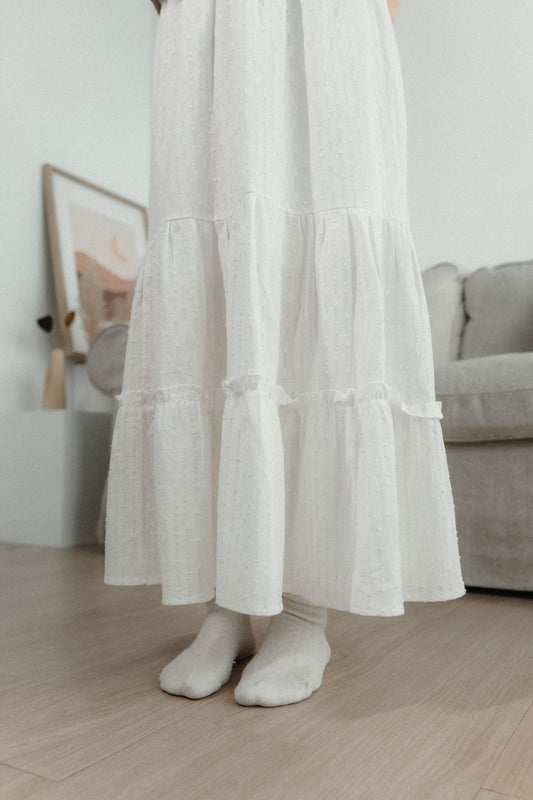 Dot dot點點Ruffle半身裙|1色入