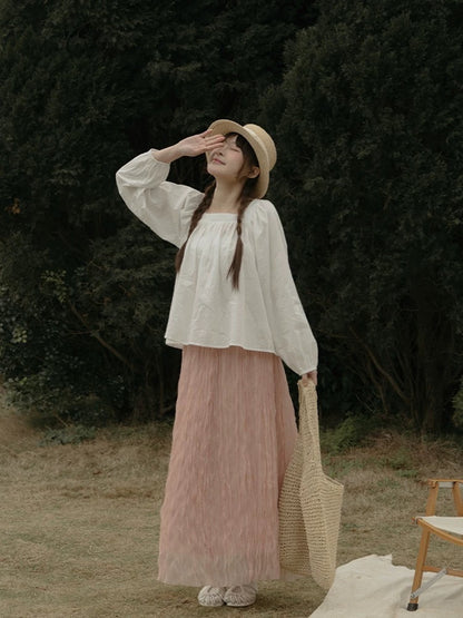 不規則皺皺紋理造型sk｜3色入