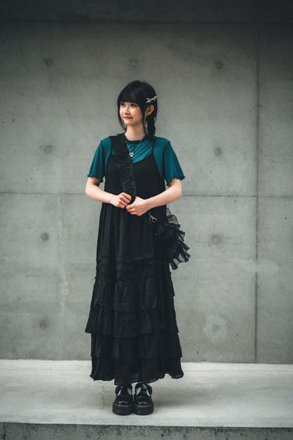 蛋糕層層ruffle紗紗袋 S size｜4色入