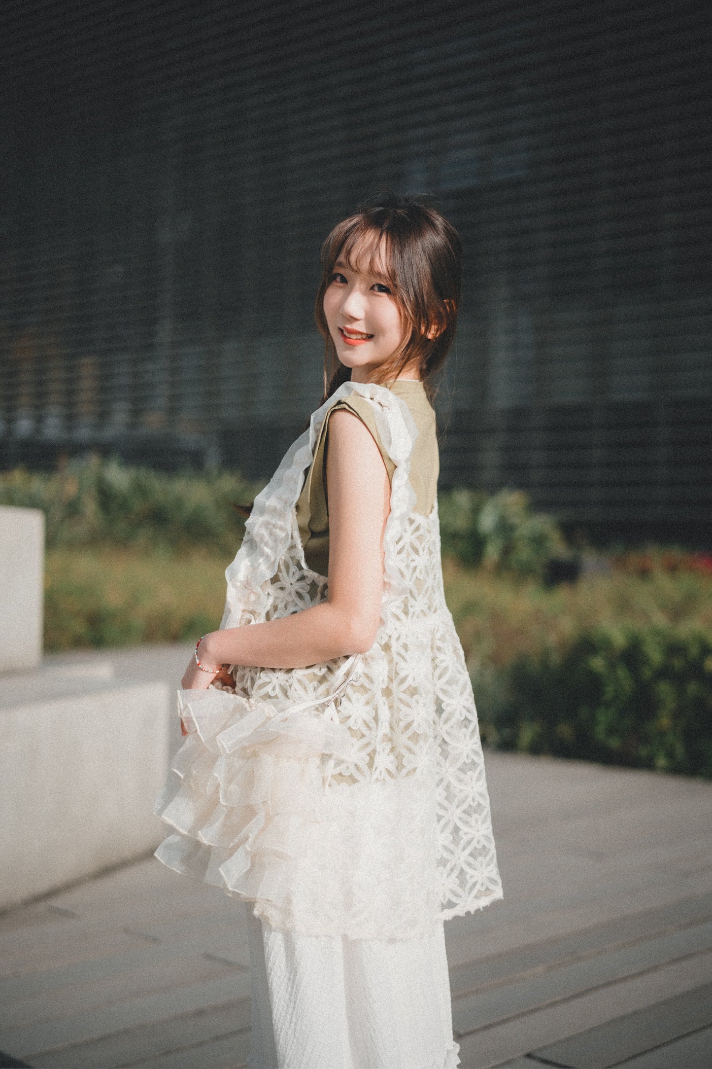 蛋糕層層ruffle紗紗袋 S size｜4色入