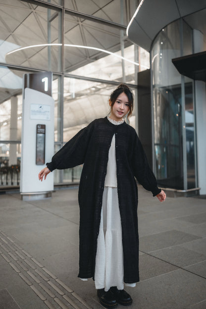 JP多穿法！暗格喇叭袖圓領OPS｜4色入