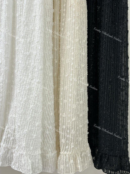 有口袋！立體閃閃半身裙｜3 colors