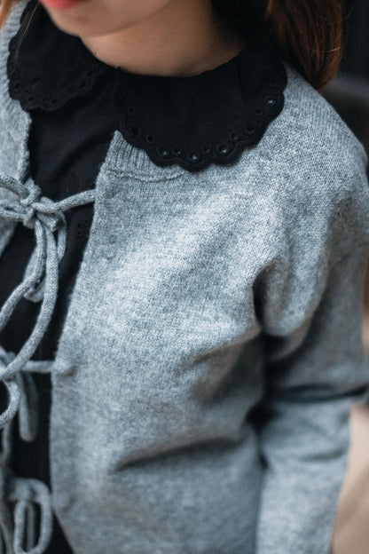 通花娃娃領背心TOP｜2色入