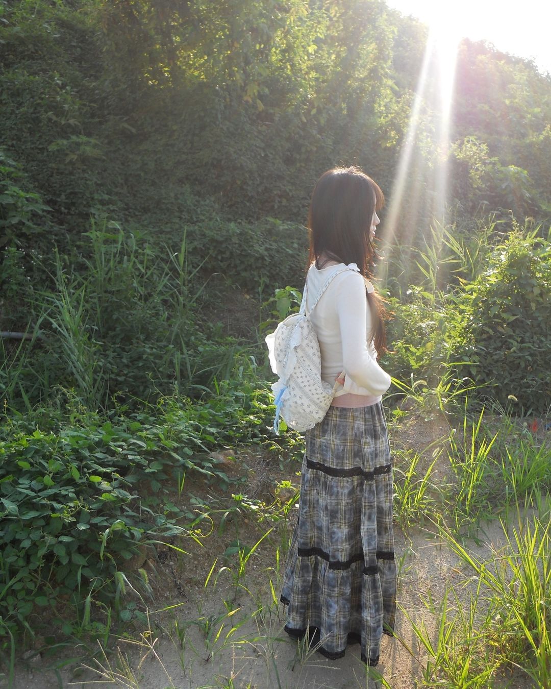 原宿復古風格子半身裙｜2 colors