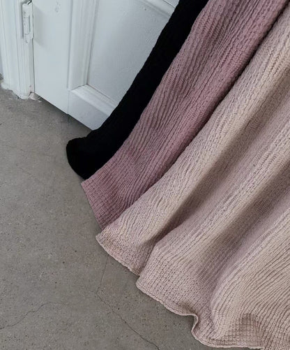 泡泡格格棉 • Waffle後開岔傘裙｜3色入