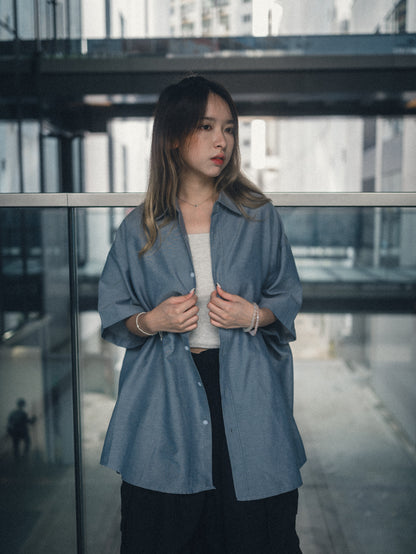 韓系👦🏻小男孩風寬身恤衫｜2色入