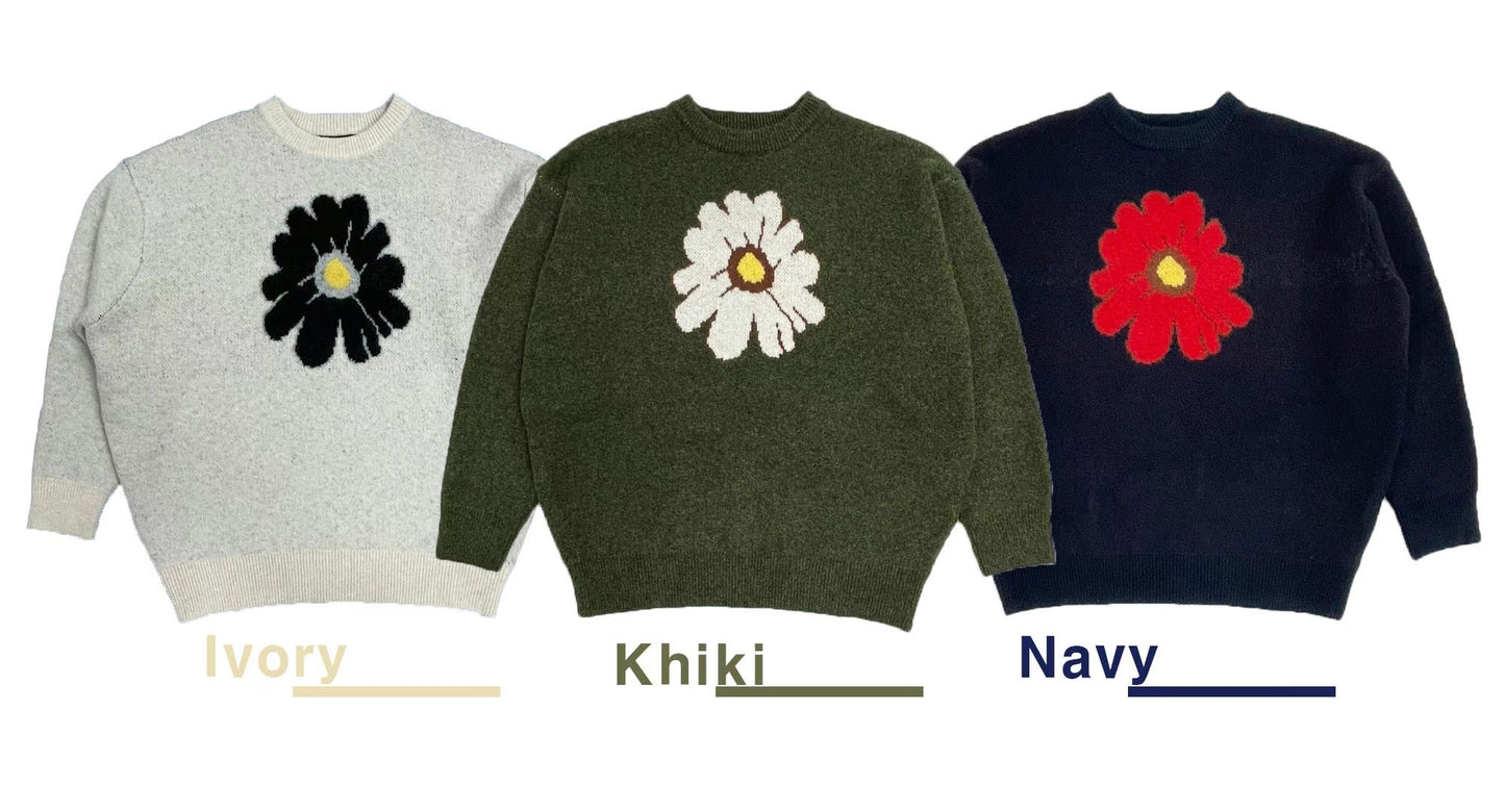 人氣款式🌼 日系花花針織上衣 | 3色入