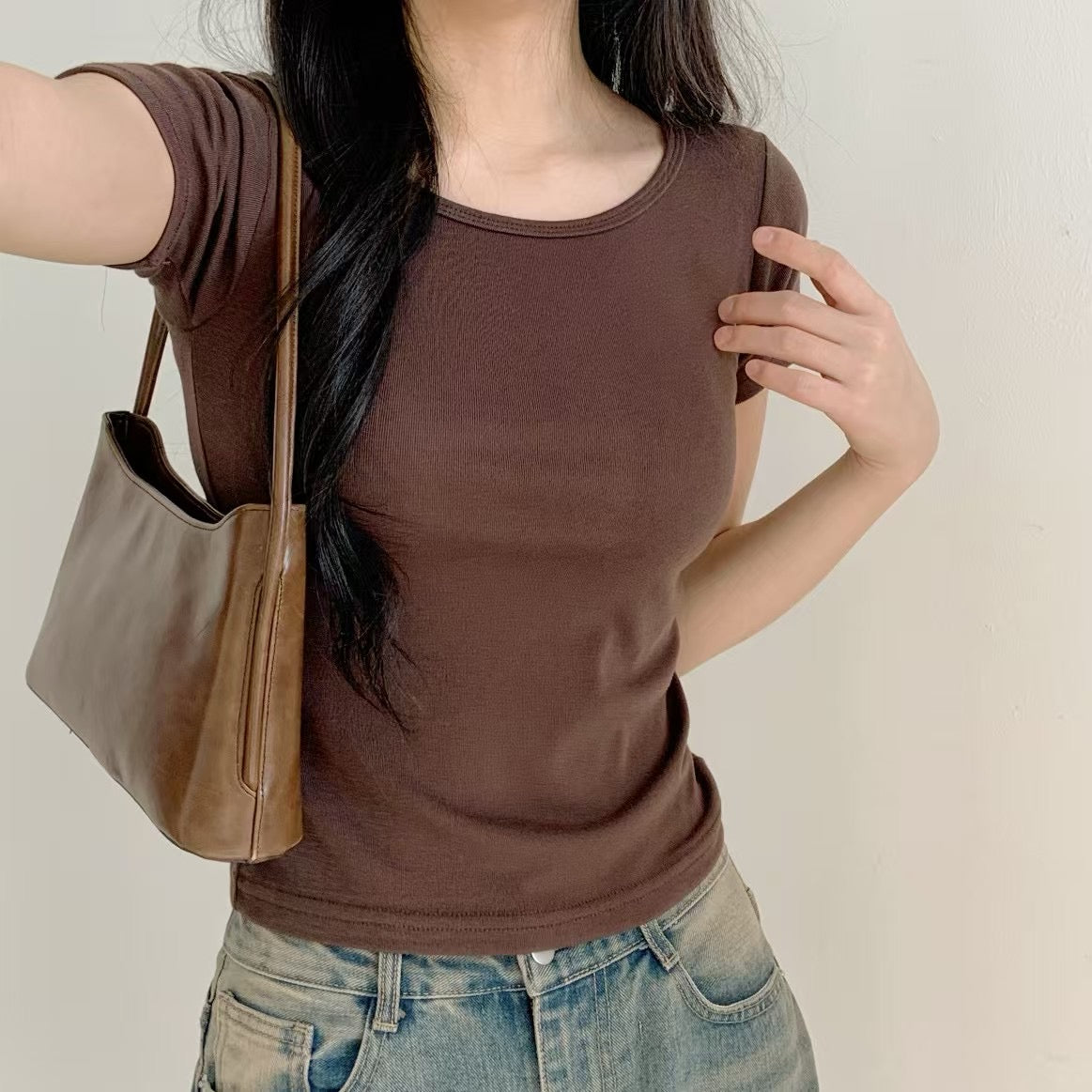 買一送一✨ 韓國純色棉質短袖｜6色入