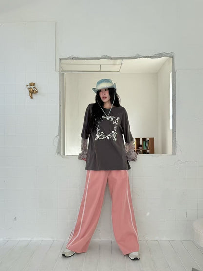 ROMANTIC RUFFLE LACE SLEEVES TEE | 3色入