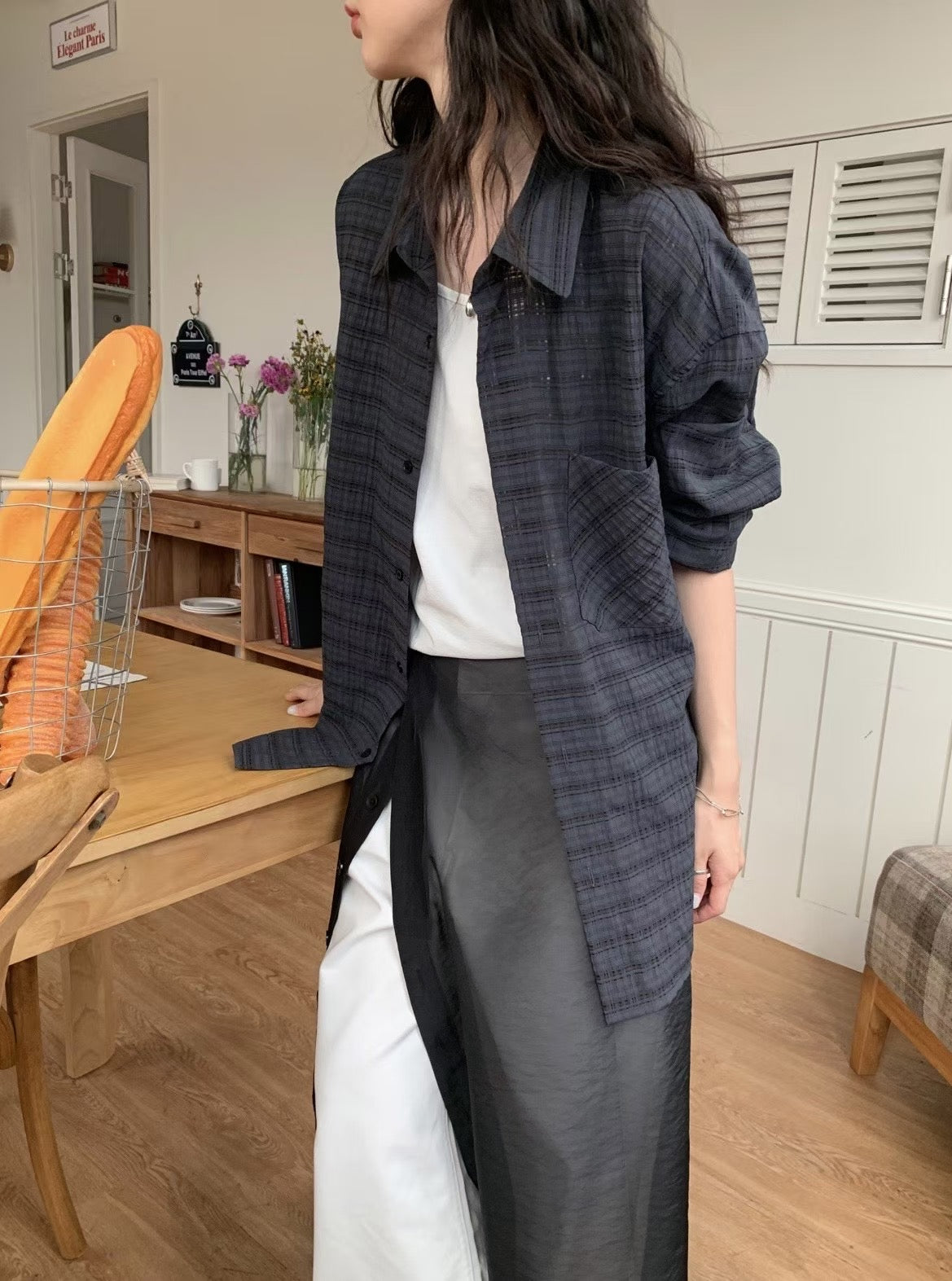 店主自留！Unisex泡泡格紋襯衫｜4色入